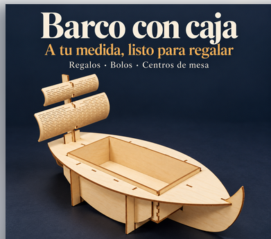 Barco con caja a medida
