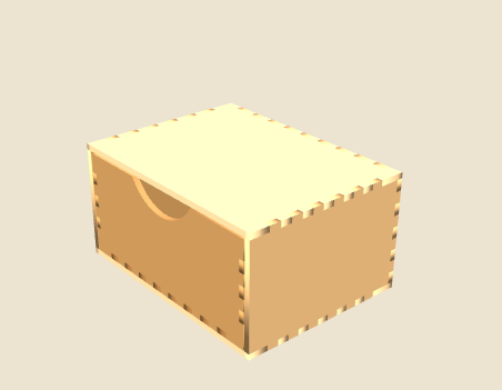 Caja con cajón