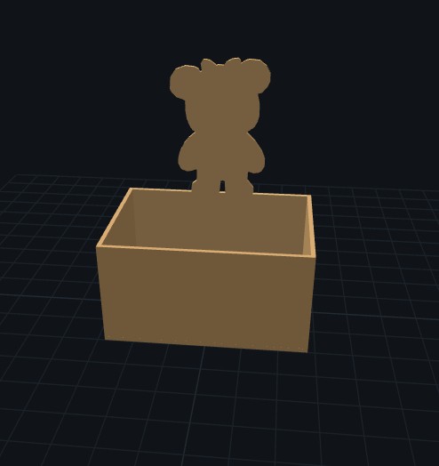Caja con Silueta al Frente