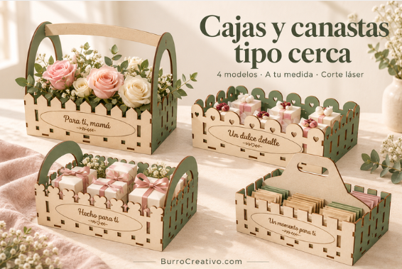 Cajas y canastas tipo cerca