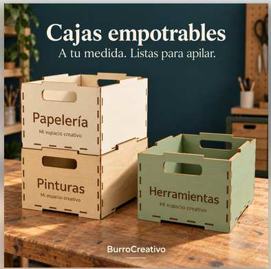 Cajas empotrables y apilables