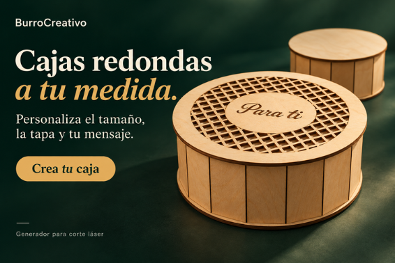 Cajas redondas a medida