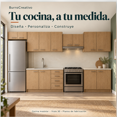 Cocina modular de seis módulos