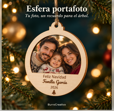 Esfera portafoto personalizada