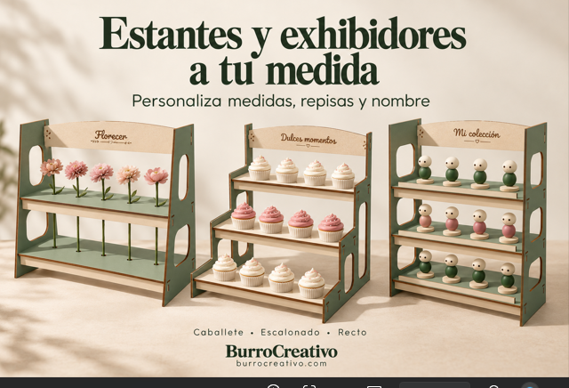 Estantes y exhibidores a medida