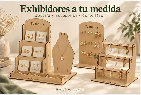 Exhibidores de joyería y accesorios