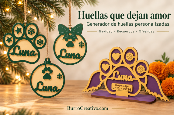Huellas de mascotas personalizadas