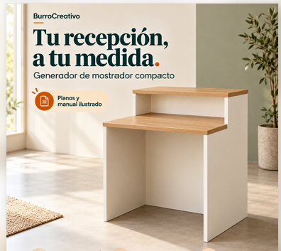 Mostrador de recepción compacto