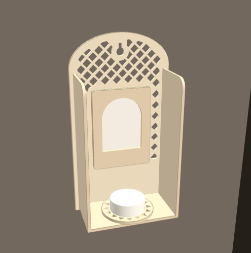 Nicho de pared para altar
