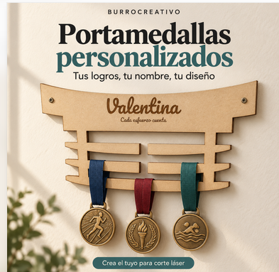 Portamedallas personalizado