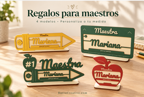 Lápices y regalos para maestros