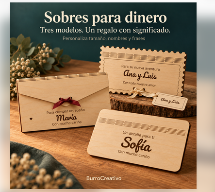 Sobre para dinero personalizado