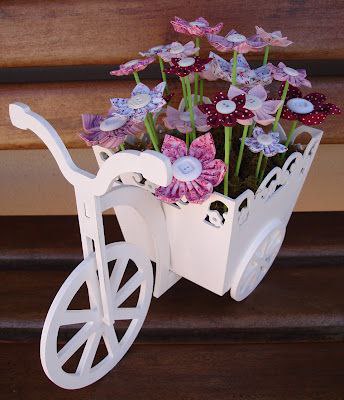 Bicicleta con flores