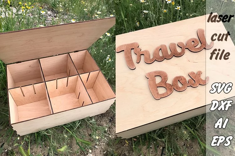 Caja| Caja de madera de viaje |Caja de regalo de madera| Corte por láser