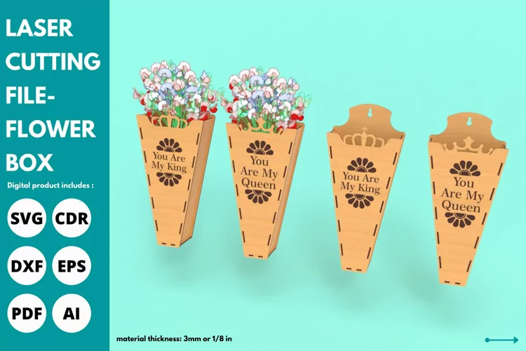 Caja para flores