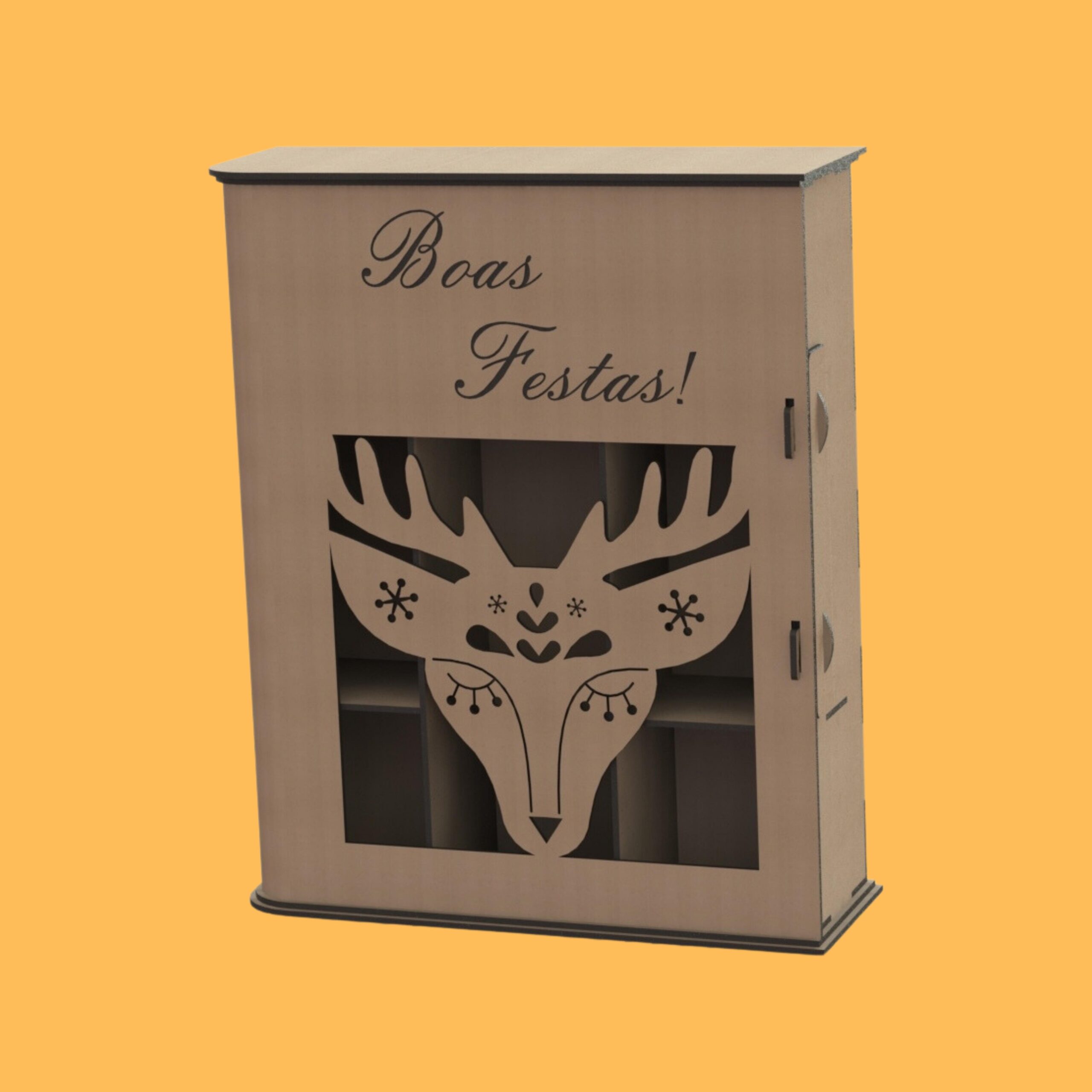 Caja porta botella diseño vendado