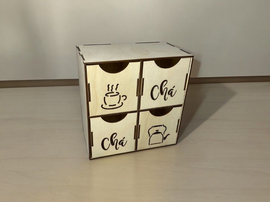 Cajonera para Te - Corte Laser
