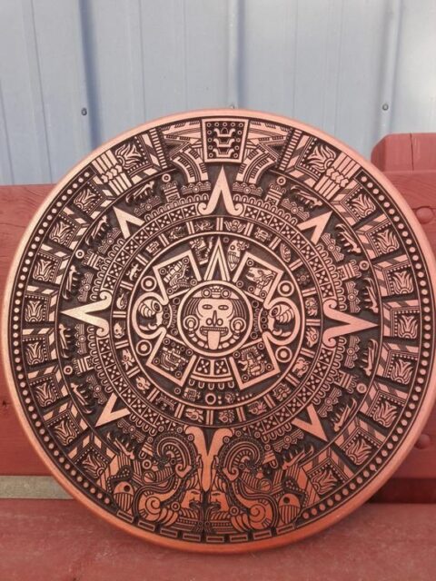 Calendario azteca - Corte y grabado láser