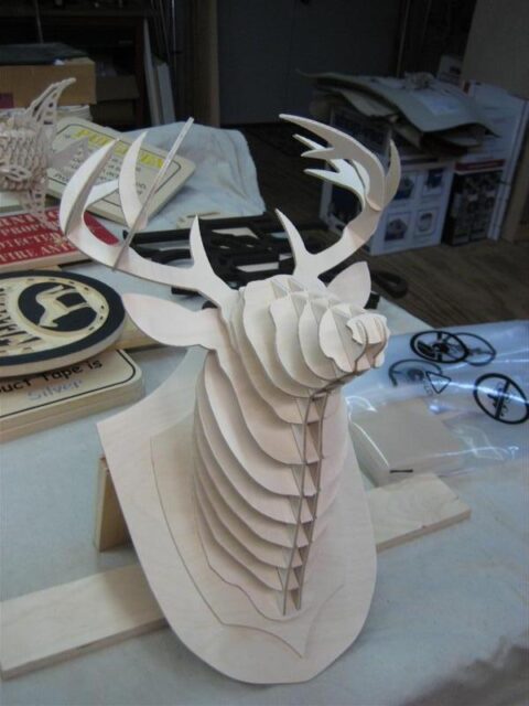 Caveza de venado 3d