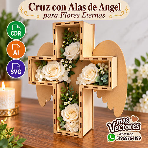 Cruz con alas