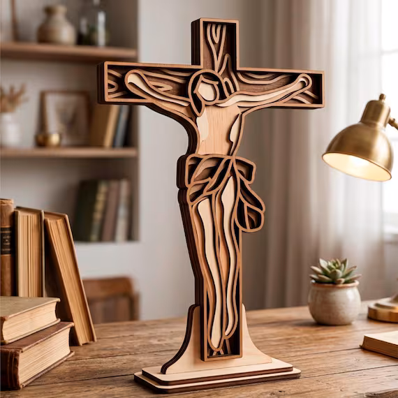 Cruz de Jesús Multicapa de 6 Capas