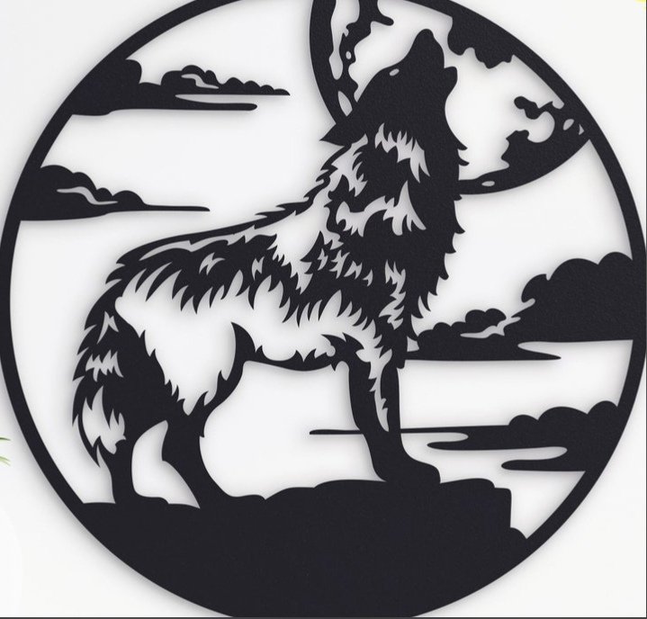 Cuadro de pared Lobo
