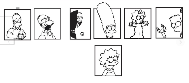 Cuadros de los Simpson