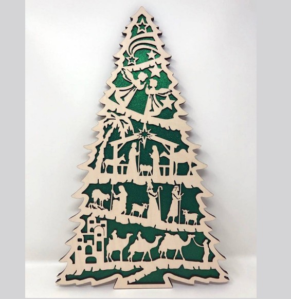 Descarga - Árbol navideño - Corte Láser