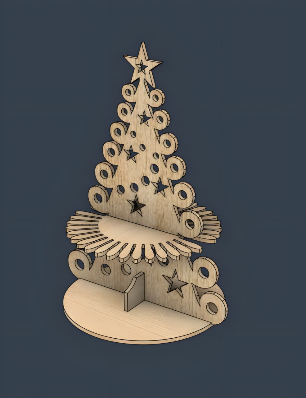 Descarga - Arbolito navideño con base para vela