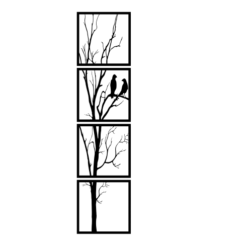 Descarga cuadro de árbol completo con aves