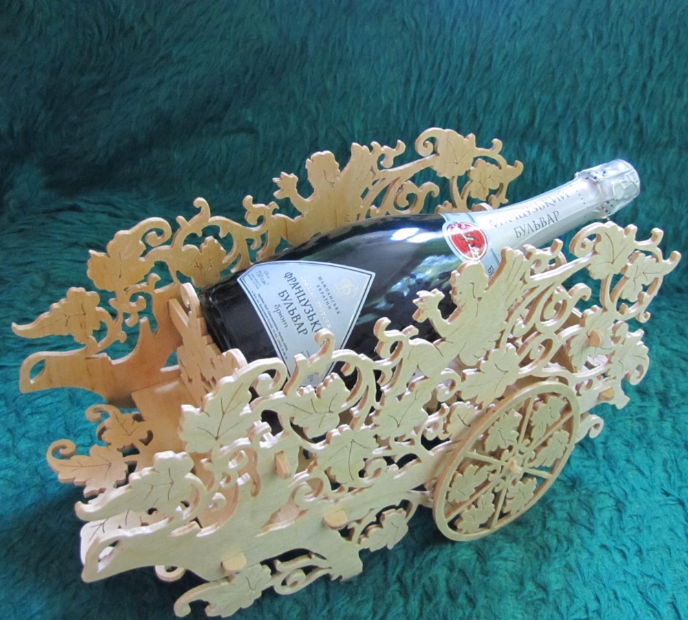 Descarga porta botella decorada