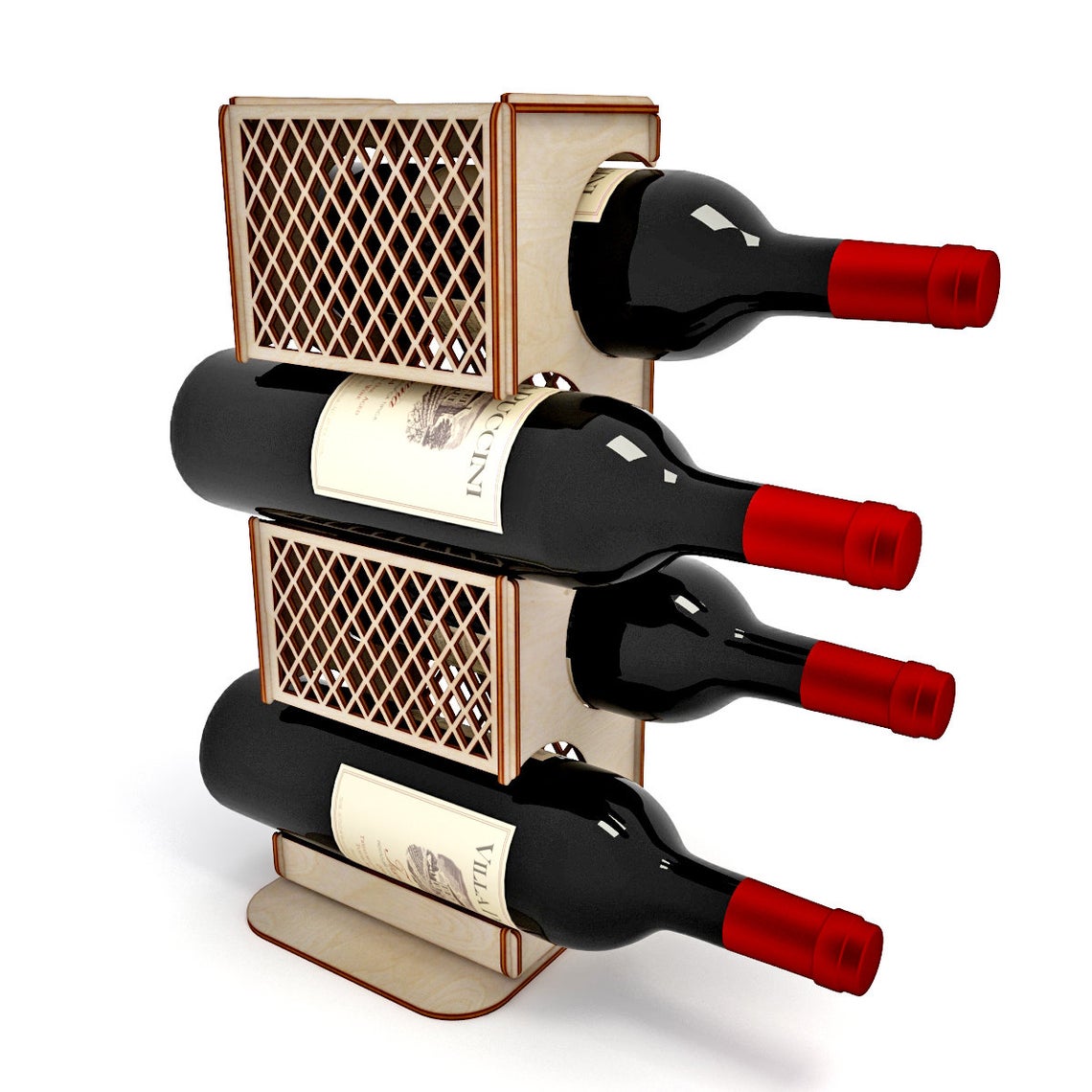 Descarga rack de botellas de vino