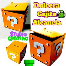 Descarga Vector - Caja alcancia abatible Mario Bros