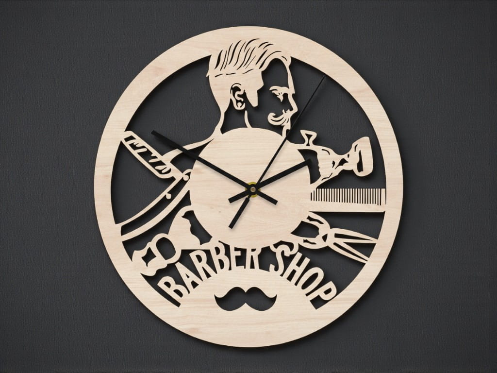 Descarga vector de barbería - Corte Láser