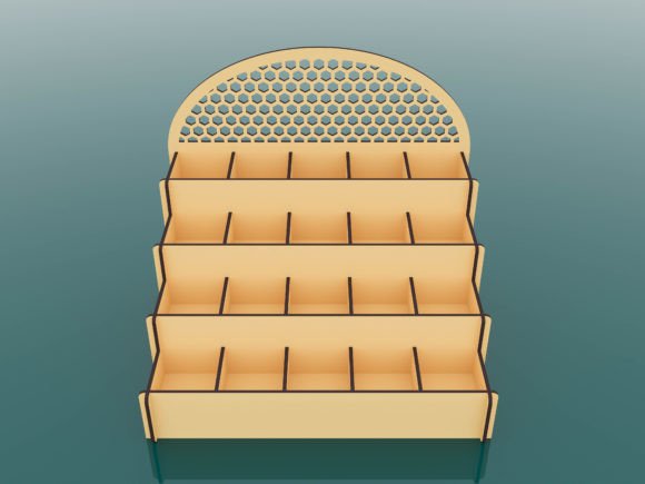Descarga Vector - Estante organizador con cajitas