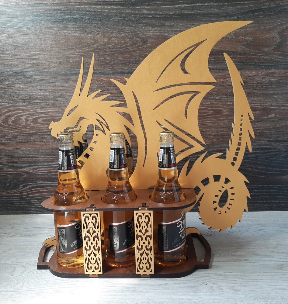 Dragón porta latas - Corte Láser