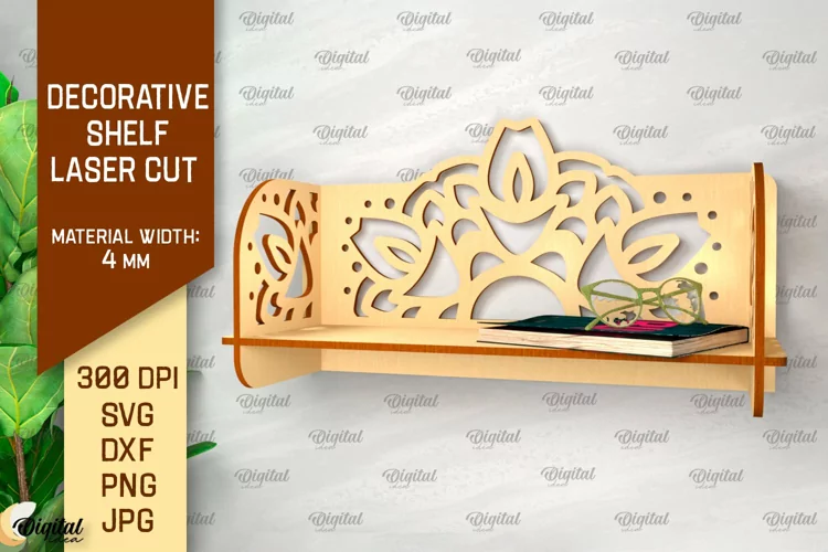 Estante floral de pared