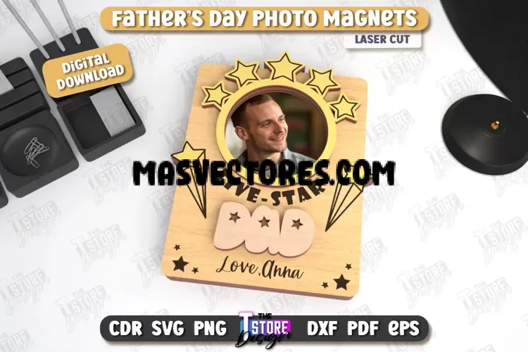 Imán con foto para el Día del Padre | Imanes con foto personalizados | Regalo