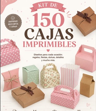 Kit de 150 cajas imprimibles