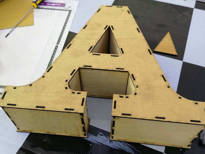 Letras 3d de A asta la Z