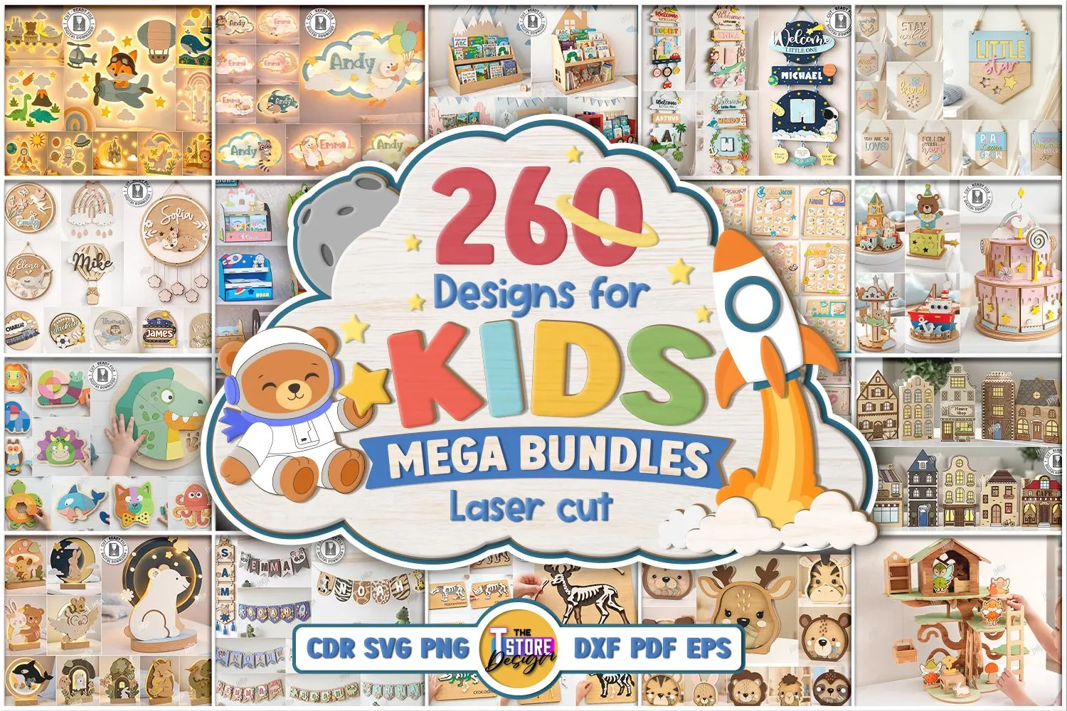 Mas de 200 diseños infantiles