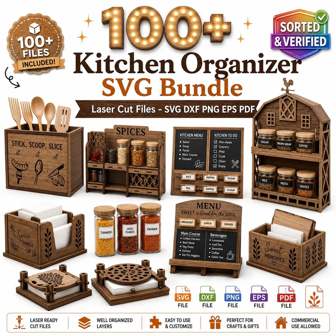 Pack de organizadores de cocina