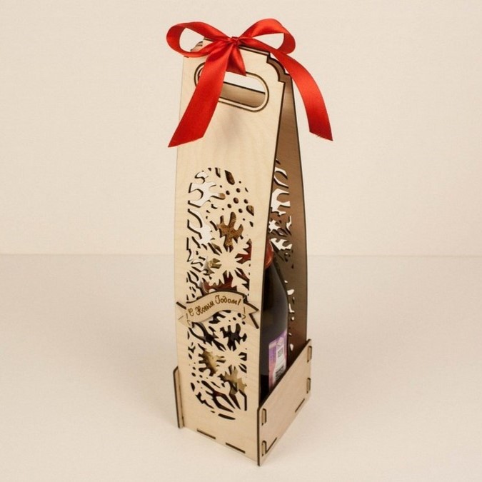 Porta botella de vino personalizable