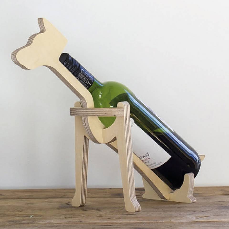Porta botella perro