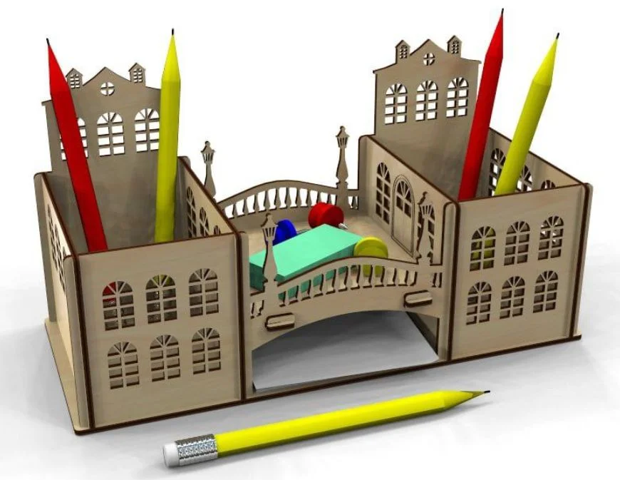 Porta lápiz castillo