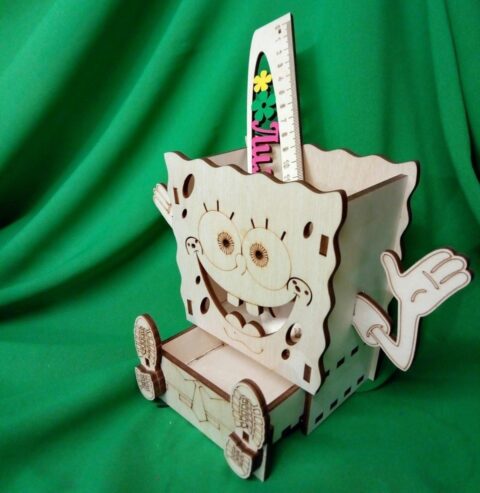 Porta lápiz de Bob Esponja