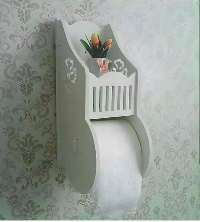 Porta papel de baño - Corte Láser - Gratis