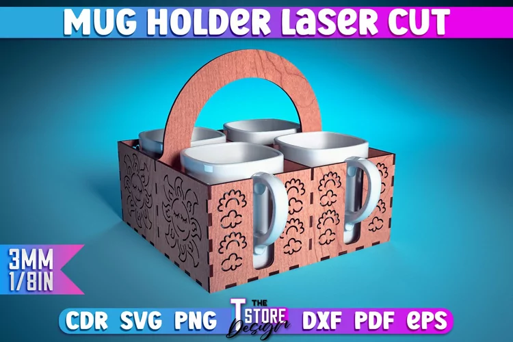 Porta tazas - Corte Laser