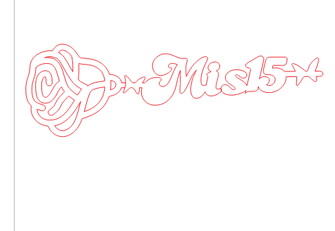 Rosa mis 15 - Quinceañera - Corte Laser